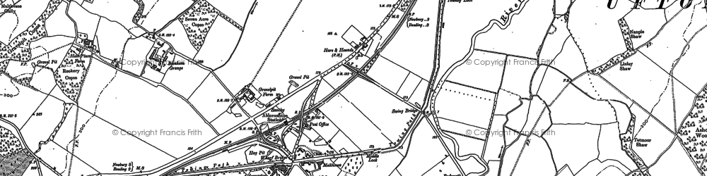 Old map of Lower Padworth in 1898