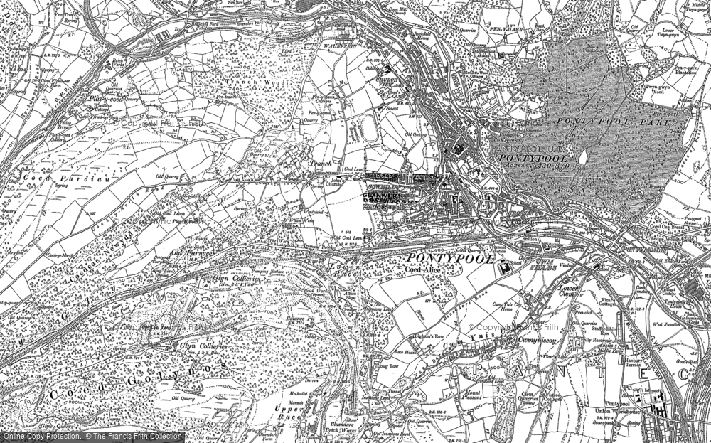 Old Map of Lower Race, 1899 - 1900 in 1899