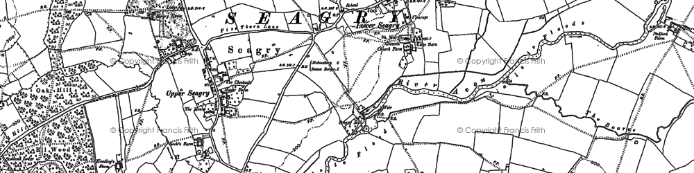 Old map of Seagry Heath in 1896