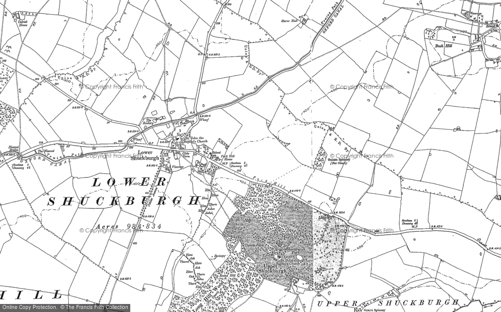Old Map of Lower Shuckburgh, 1899 - 1904 in 1899