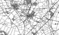 Old Map of Lower Slaughter, 1883 - 1900