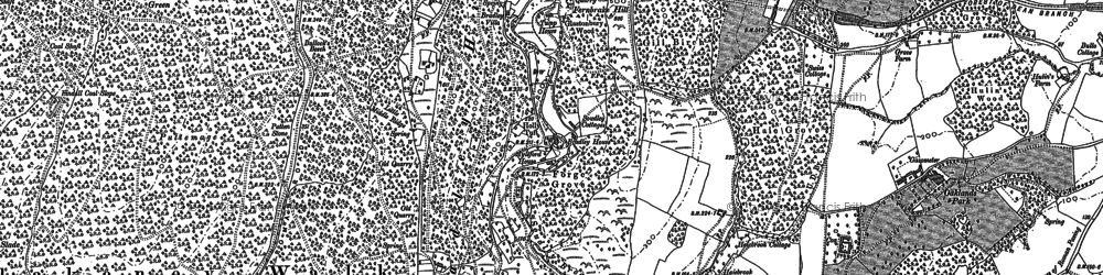 Old map of Lower Soudley in 1879