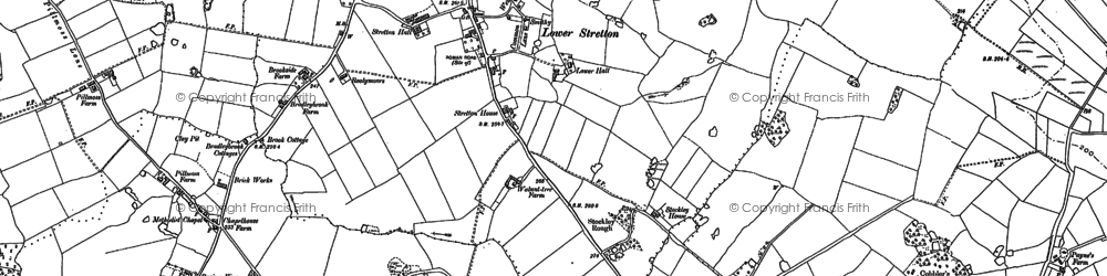 Old map of Lower Stretton in 1897