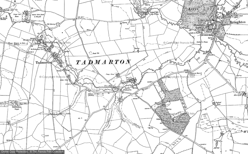 Old Map of Lower Tadmarton, 1899 - 1920 in 1899