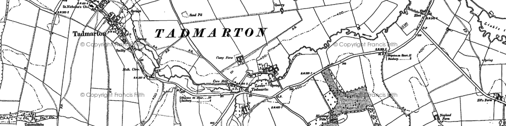 Old map of Lower Tadmarton in 1899