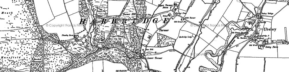 Old map of Turmer in 1907