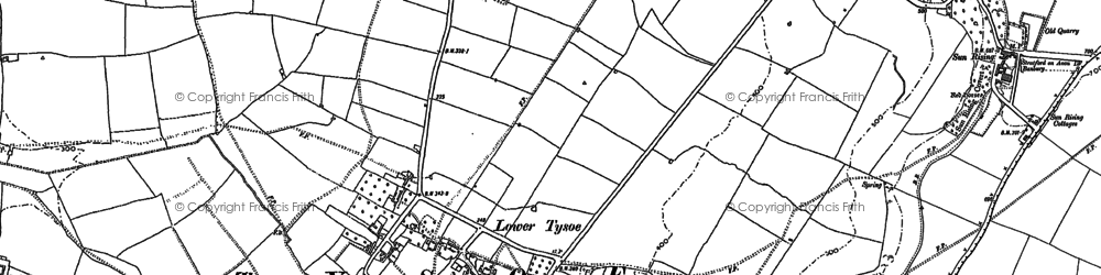 Old map of Lower Tysoe in 1885