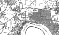 Old Map of Lower Upnor, 1895 - 1896