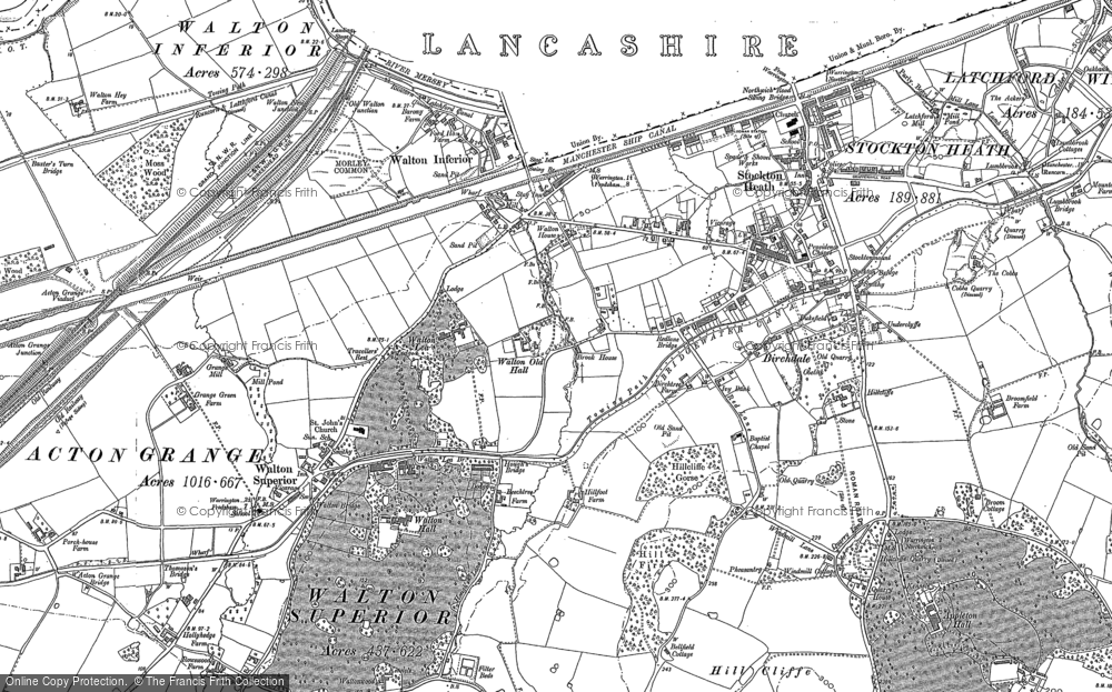 Old Map of Lower Walton, 1905 - 1908 in 1905