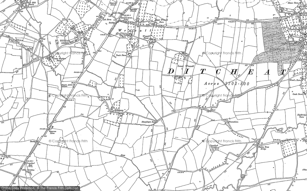 Old Map of Lower Wraxall, 1885 in 1885