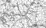 Old Map of Lower Wych, 1909