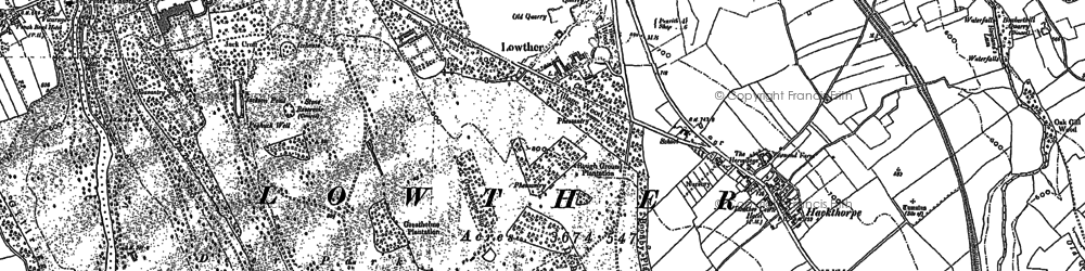 Old map of Lowther in 1897