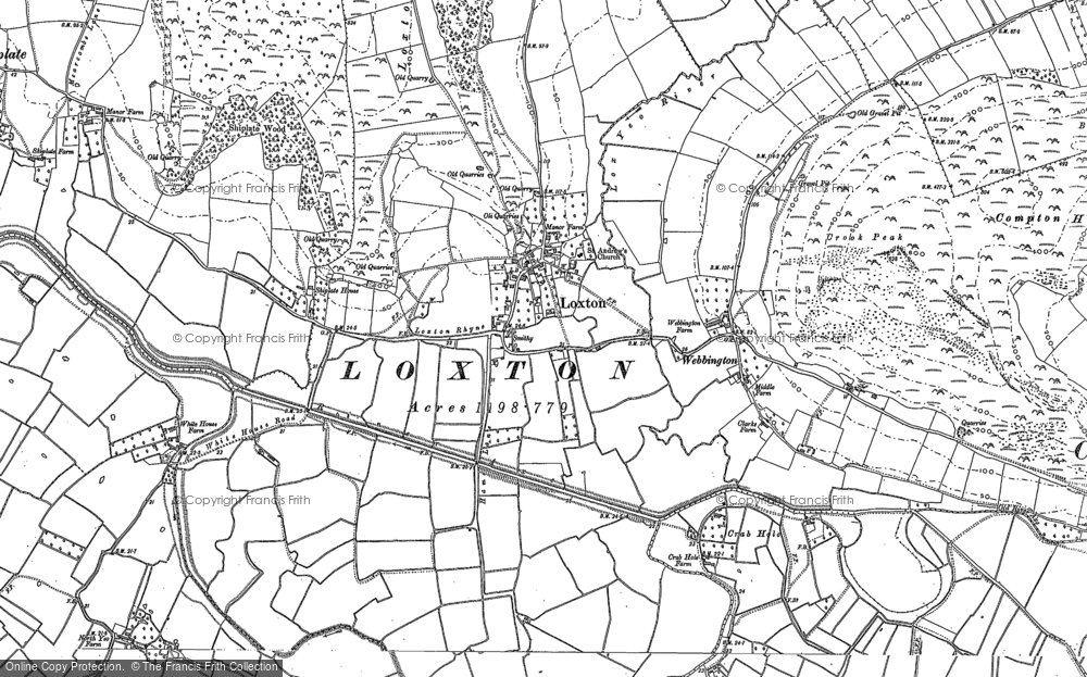 Old Map of Loxton, 1884 in 1884