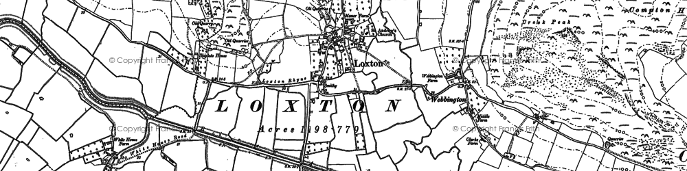 Old map of Loxton in 1884