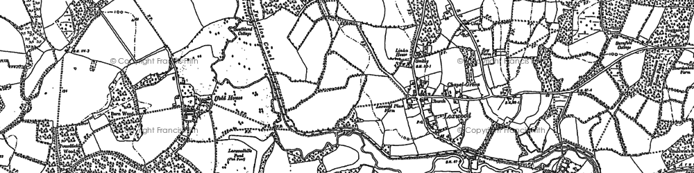 Old map of Brewhurst Mill in 1910