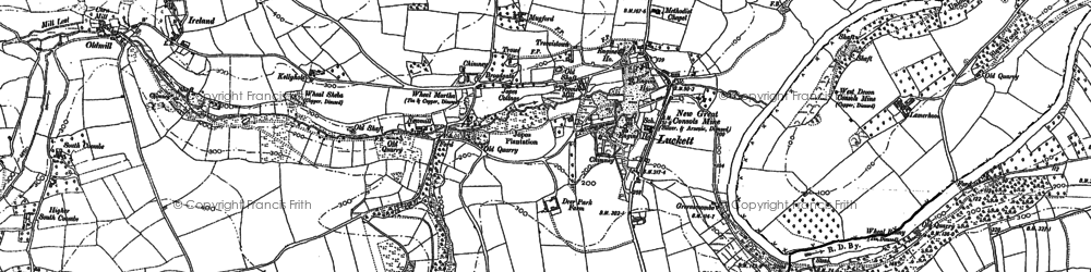 Old map of Luckett in 1905