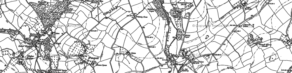 Old map of Ludbrook in 1886