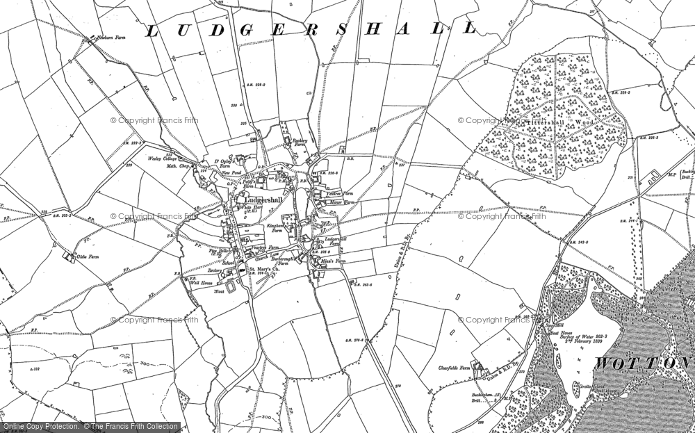 Old Map of Ludgershall, 1898 in 1898