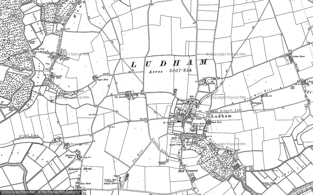 Old Map of Ludham, 1880 in 1880