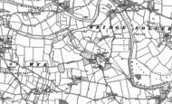 Old Map of Lulham, 1886