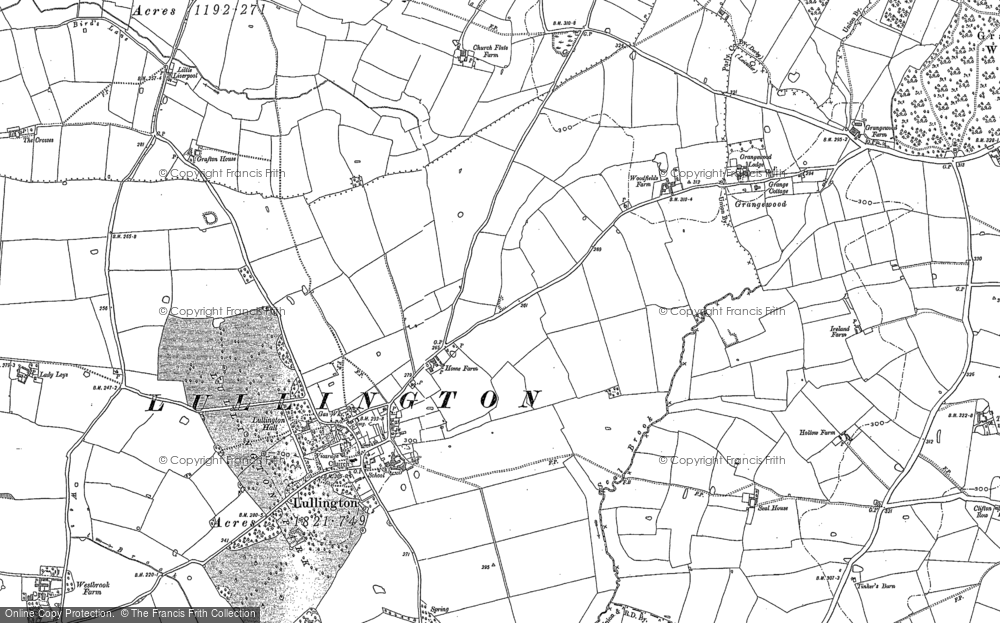 Old Map of Lullington, 1882 - 1900 in 1882