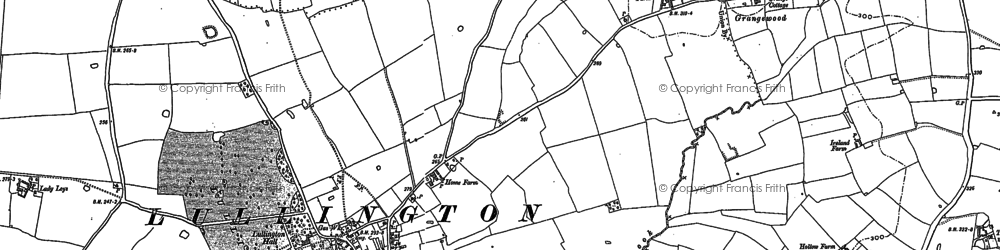 Old map of Lullington in 1882