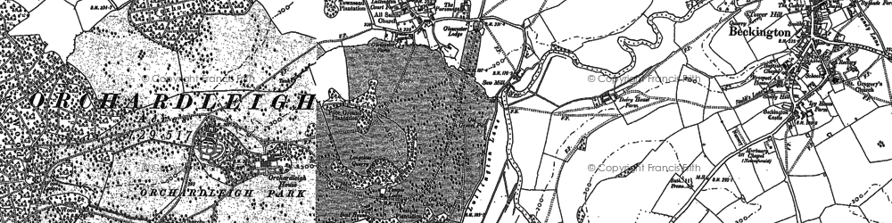Old map of Lullington in 1902