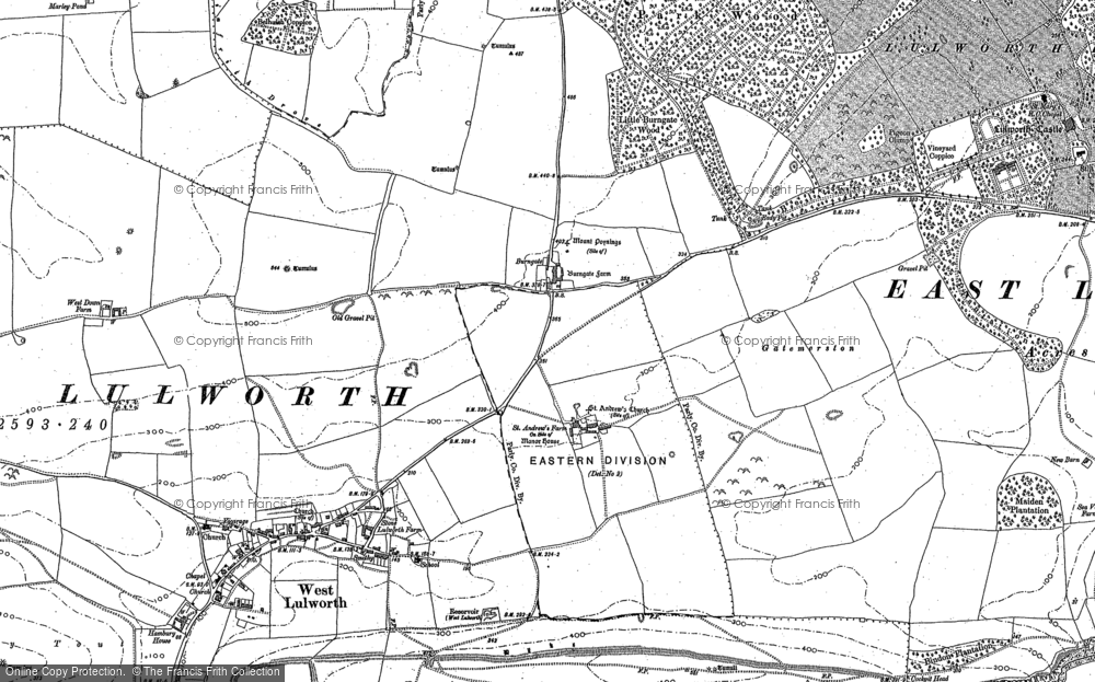 Old Map of Historic Map covering Arish Mell in 1900
