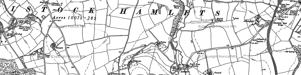 Old map of Millhill in 1905