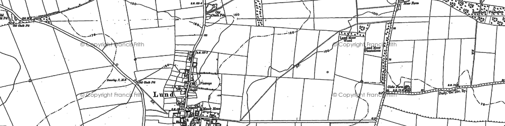 Old map of Lund in 1890