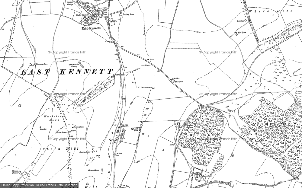 Old Map of Lurkeley Hill, 1899 in 1899