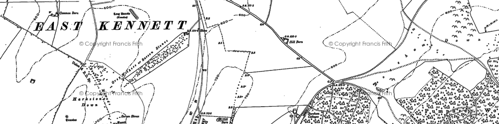 Old map of Lurkeley Hill in 1899