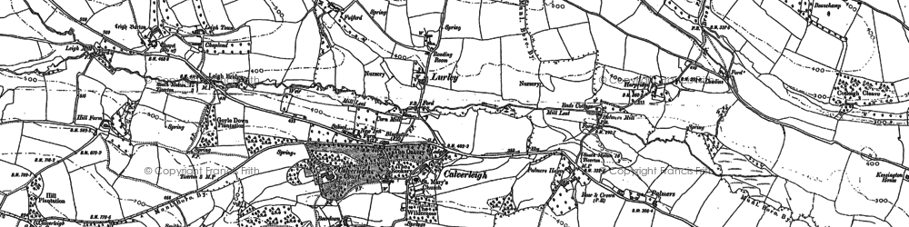 Old map of Lurley in 1887