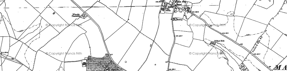 Old map of Lusby in 1887