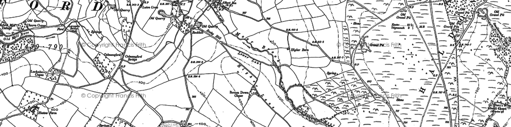 Old map of Luton in 1904