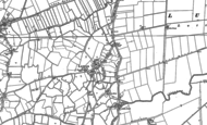 Old Map of Lutton, 1887