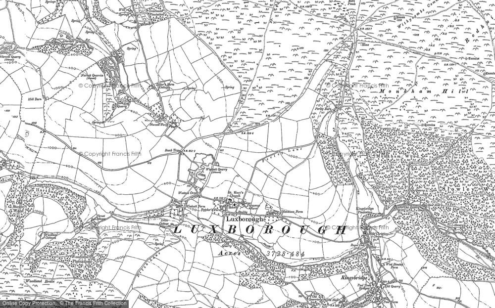 Old Map of Historic Map covering Pooltown in 1887