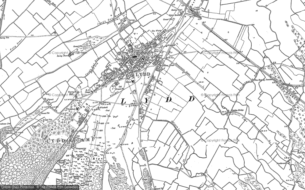 Old Map of Lydd, 1906 in 1906