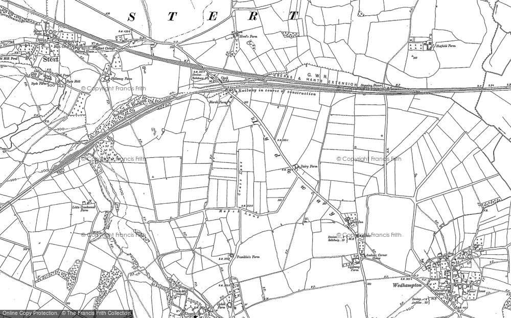 Old Map of Lydeway, 1899 in 1899
