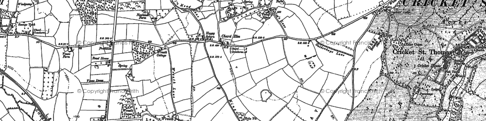 Old map of Street in 1886