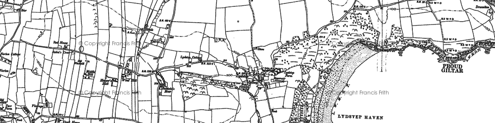 Old map of Lydstep in 1906