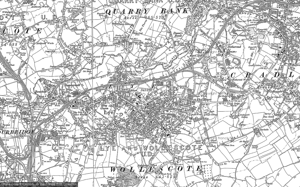 Old Map of Lye, 1901 in 1901