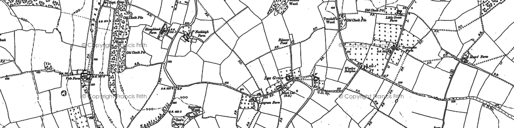 Old map of Lye Green in 1923
