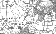 Old Map of Lympne, 1906