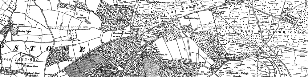 Old map of Woodmanton in 1888