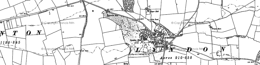 Old map of Lyndon in 1884