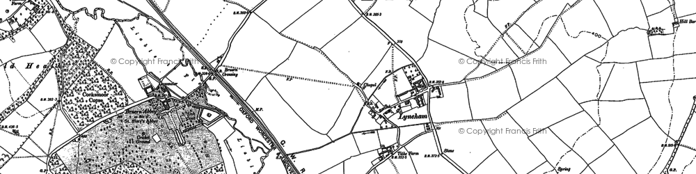 Old map of Lyneham in 1898