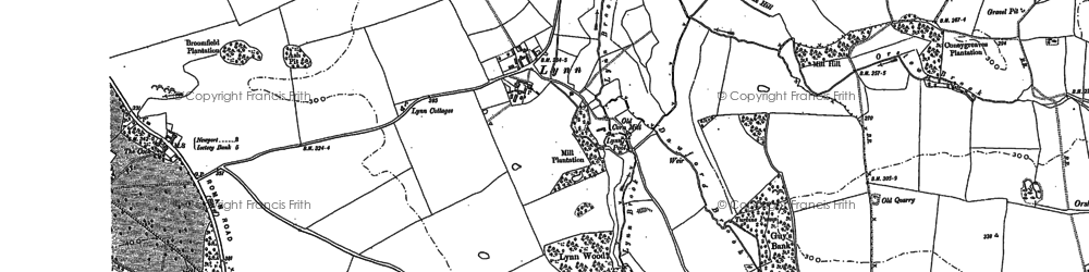 Old map of Lynn in 1900