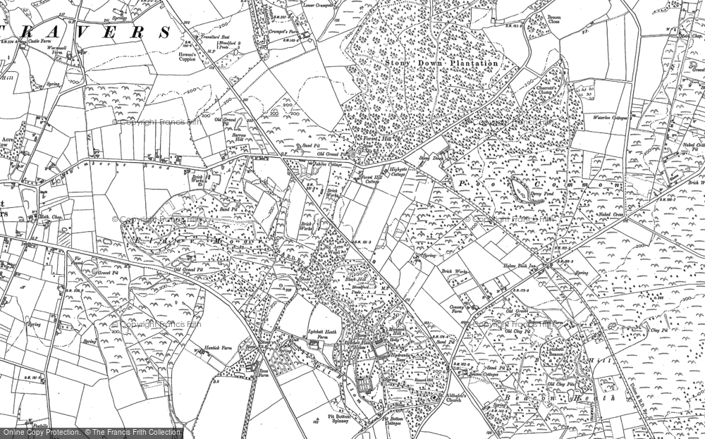 Old Map of Lytchett Heath, 1887 in 1887