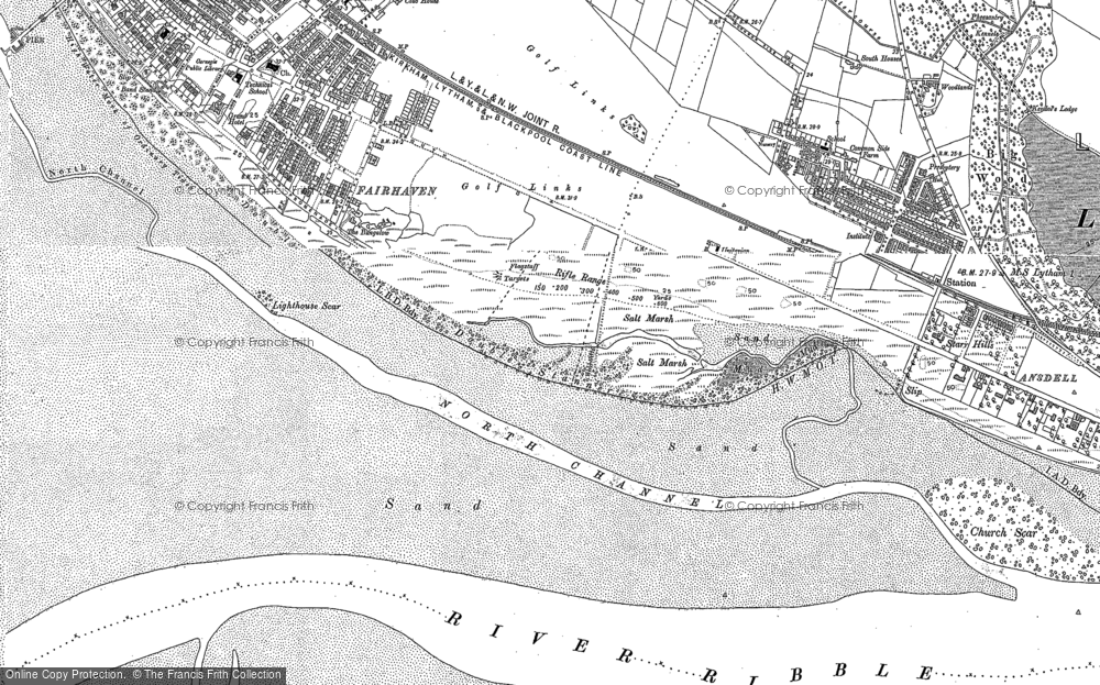 Old Map of Lytham St Anne's, 1891 - 1892 in 1891